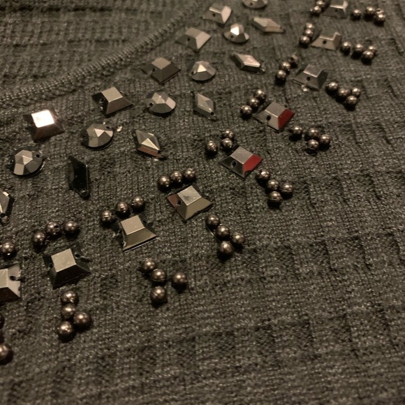 Ruby Rd. Embellished Black Cardigan Size Medium - Picture 4 of 9